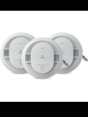 Kidde White Hardwired Smoke Alarm - 3 Pack